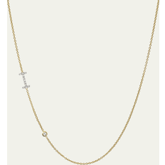 Zoe Lev 14K Yellow Gold Diamond Initial Necklace