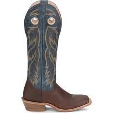 Tony Lama Merrit Buckaroo Square Cowboy Boots Blue, Brown