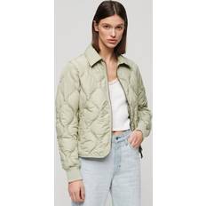 Superdry Women Jackets Superdry Studios CROPPED LINER JACKET W5011663A SULPHINE OLIVE GREEN, 14, Sulphine OLIVE GREEN