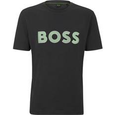 HUGO BOSS Mesh Logo Regular Fit T-shirt - Dark Grey