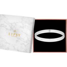 Lipsy Silver Heart Bangle Bracelet Gift Boxed