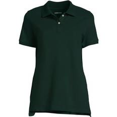 Lands' End Women Polo Shirts Lands' End School Uniform Women Short Sleeve Mesh Polo Shirt