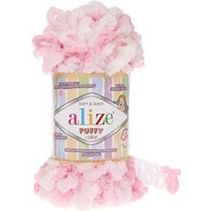 Alize Alize Puffy Color Baby Blanket Yarn Lot of 4skn 400gr 39.3 yds 100% Micropolyester Soft Yarn Hand Knitting Yarn 5863