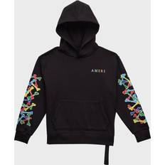 Amiri Kids Black Bones Scribble Hoodie Black 10Y