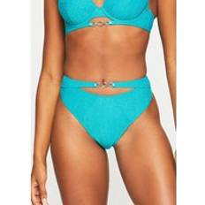 Turquoise - Women Bikini Bottoms Ann Summers Bali Bliss High Waisted Bikini Bottom, 14, Teal