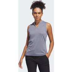 Adidas Women Polo Shirts adidas Women's Ultimate365 Textured Heat Ready Sleeveless Polo Ink