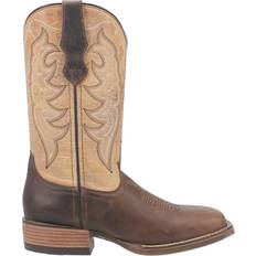 Laredo Delaney Square Toe Cowboy Boots Beige, Brown