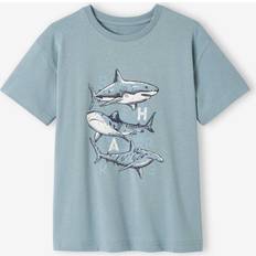 Vertbaudet Jungen T-Shirt mit Tierprint graublau