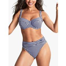 3XL Bikini Bottoms Panache Swim Gingham Midi Brief