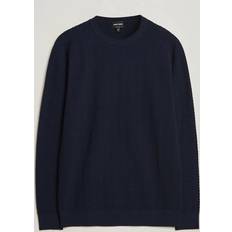 Giorgio Armani Herren Strickpullover mit Wolle marine