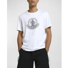 Moncler M T-shirts Moncler Men's Logo T-Shirt White 44/Regular