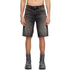 Diesel Black - Men Trousers & Shorts Diesel Mens Faded-wash Slim-fit Denim Shorts