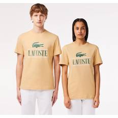 Lacoste Beige T-shirts Lacoste Logo T Shirt Beige