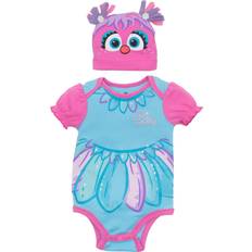 Sesame Street Abby Cadabby Girls Costume Short Sleeve Bodysuit & Hat Blue Blue