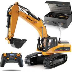 Top Race 23 Channel Hobby Remote Control Excavator&comma; V4&comma; Construction Vehicle Tractor