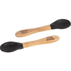 Tiny Dining Bamboo Silicone Tip Spoons Pack of 2