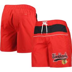 Starter Men's Red Chicago Blackhawks Freestyle Volley Swim Shorts