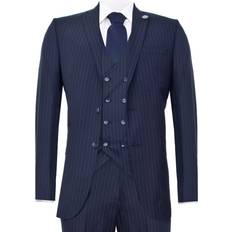 Truclothing Piece Pinstripe Retro Suit Navy 52R