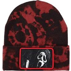 BioWorld Ghost Face Sublimated Patch Washed Beanie red