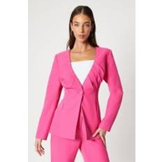 Pink Blazers Coast Pleated Bodice Tailored Blazer Pink
