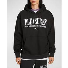 Puma Unisex Jumpers Puma Graphic Hoodie x PLEASURES" Black