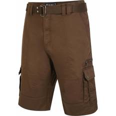 Kam Mens Big Belted cargo Stretch Short With Belt Colour: KHAKI