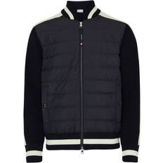 Moncler M Jackets Moncler Men's Hybrid Knit Jacket Navy 42/Regular