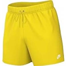 Nike Men - Yellow Trousers & Shorts Nike Club Flow Woven Shorts Men - Lightning/White