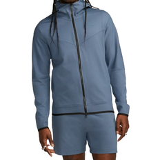 Nike Men's Sportswear Tech Fleece Lightweight Full Zip Hoodie Sweatshirt - Diffused Blue