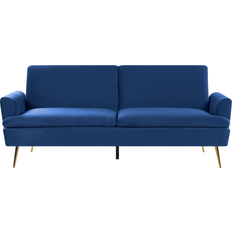 Beliani Vettre Navy Blue Sofa 210cm 3 Seater