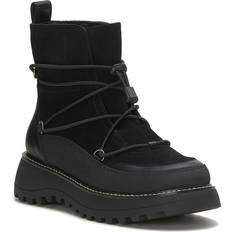 Lucky Brand Women's Caelia Pull-On Lug Sole Winter Boots Black Suede