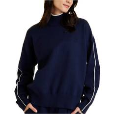 Alala Adult Women Framed Knit Mock Neck Navy