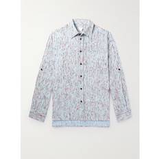 Bottega Veneta Woven Shirt Men Blue IT