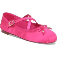 Platform - Women Ballerinas Circus Ny by Sam Edelman Women's Zuri Crossband Ballet Flats Pink Peacock Satin