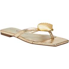 Katy Perry Women's Camie Shell Slip-On Sandals Gold