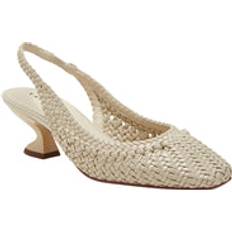 Katy Perry Women's Woven Sling-Back Heels Chalk