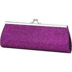 Tlily Women Glitter Clutch Purse Party Wedding Shoulder Bag Purple