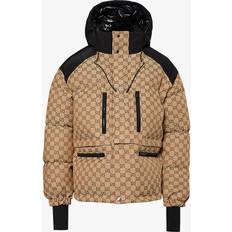 Gucci Women Outerwear Gucci GG-print Detachable-hem Bomber Jacket Womens Beige