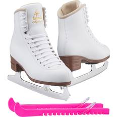 Ice Skating Jackson Ultima Mystique Figure Ice Skates for Women and Girls Bundle with Guardog Skate Guards