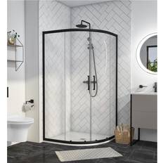 Pavo Black 8mm Offset Quadrant Shower