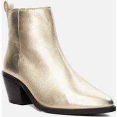 Gold - Women Boots Dune London 'Papz' Leather Ankle Boots Gold