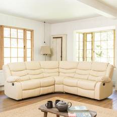 Artemis Home Brooklyn Reclining Corner Cream Sofa