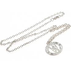 Chelsea FC Silver Plated Crest Pendant And Chain One