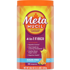 Metamucil Psyllium Fiber Supplement 4-in-1 Fiber for Digestive Health Orange