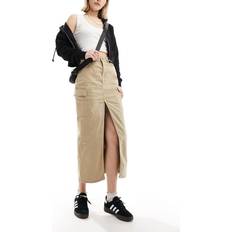 Calvin Klein Beige Skirts Calvin Klein Cotton Twill Cargo Maxi Skirt Beige