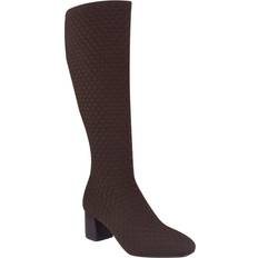 Impo Women's Jenner Stretch Knit Boots with Memory Foam Java Brown