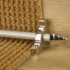 Stair Parts runrug Vision Polished Nickel Arrow Reeded Stair Rod 90cm