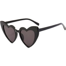 Shein 2pcs Women's Cute Cat Eye & Heart Shaped Party Fashion Sunglasses