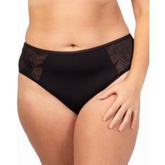 Lively Women's The Smooth Lace High Waist Bikini Underwear Jet Black