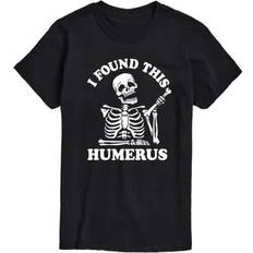 Airwaves Men's Funny Skeleton Short Sleeve T-shirt Black